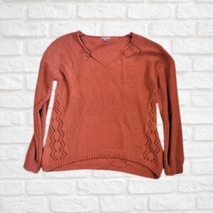 Burnt orange sweater